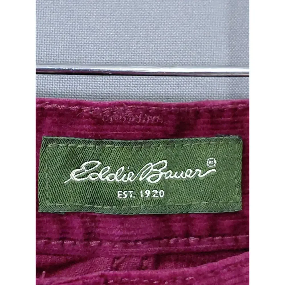 Eddie Bauer Red Stretch Pants Women Size 6 Tall